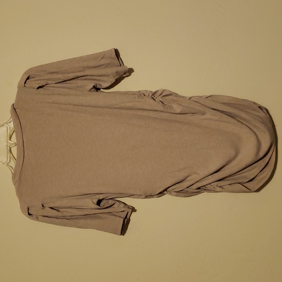 Hello Miz - Ribbed puffed sleeve Pregnancy Maternity t shirt top - Picture 7 of 8